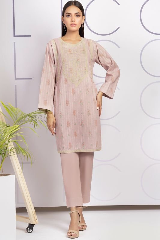 2 Pc Embroidered Dobby Zari Suit