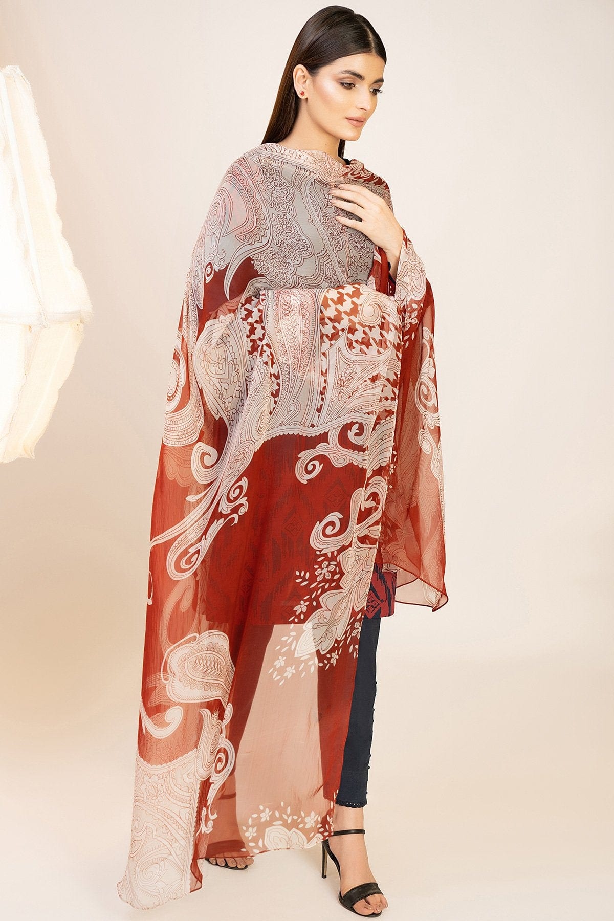 Printed Casual Chiffon Dupatta