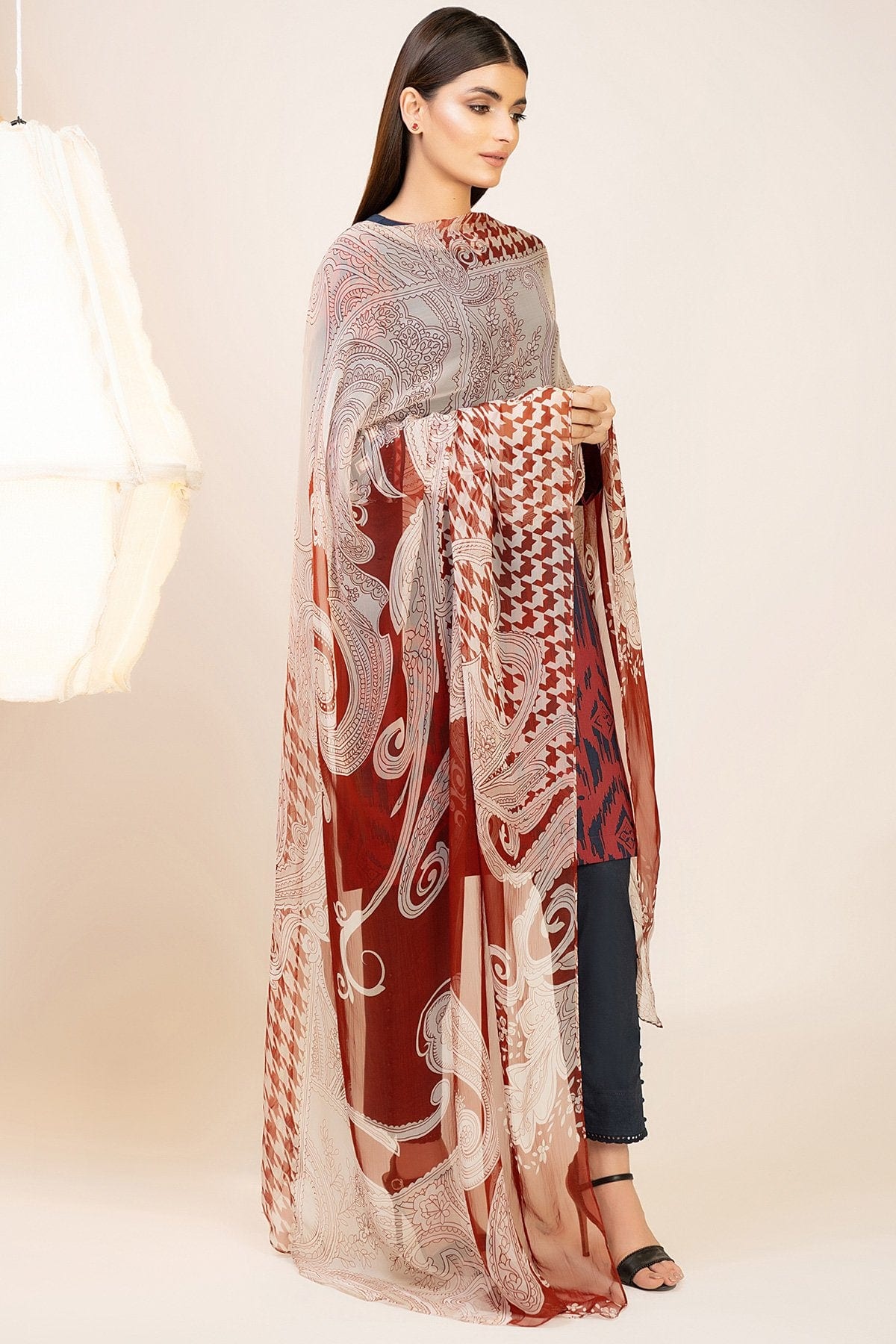 Printed Casual Chiffon Dupatta