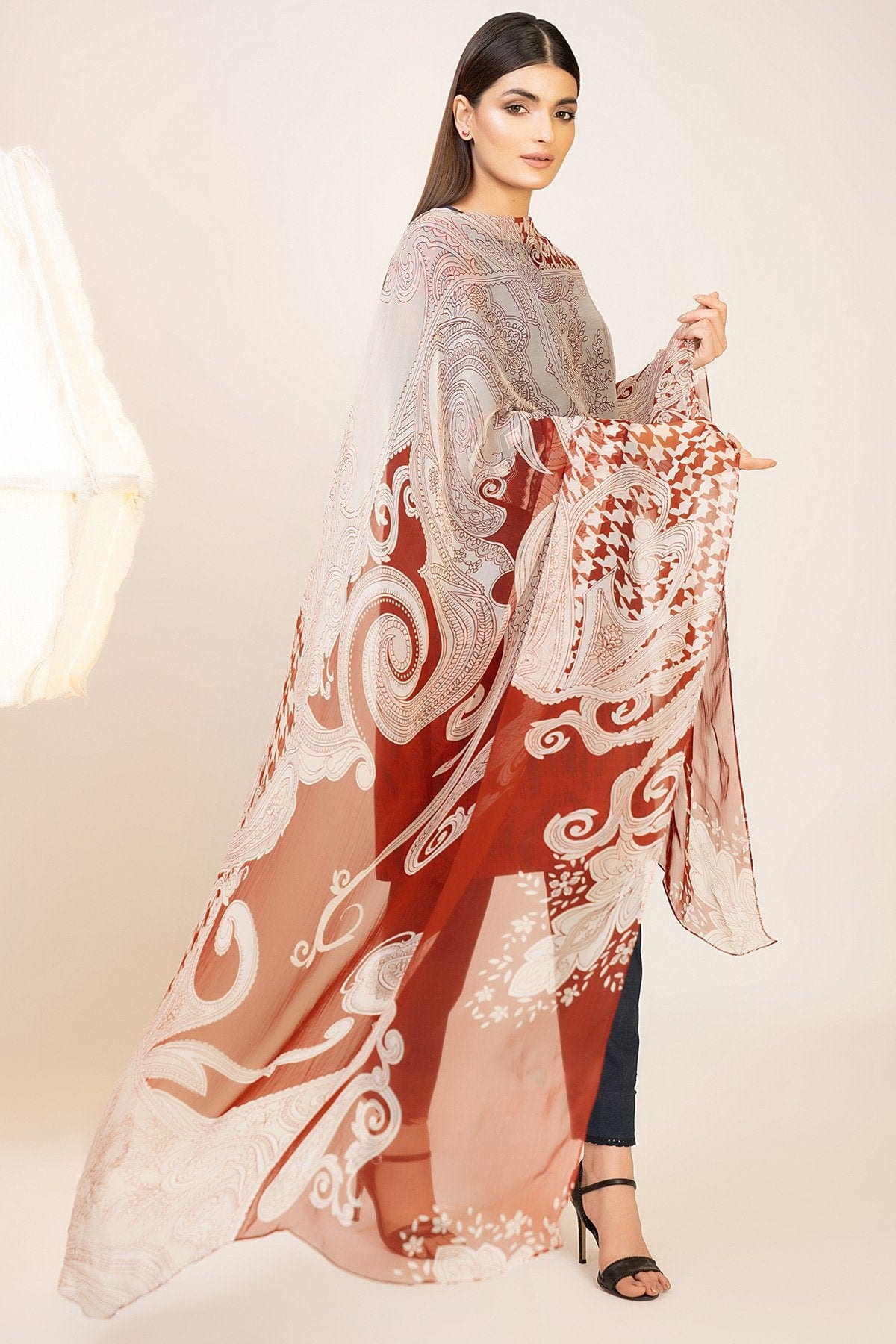 Printed Casual Chiffon Dupatta