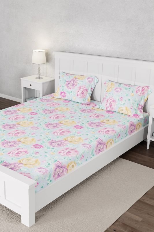 Premium Printed Bed Sheet Set B-19