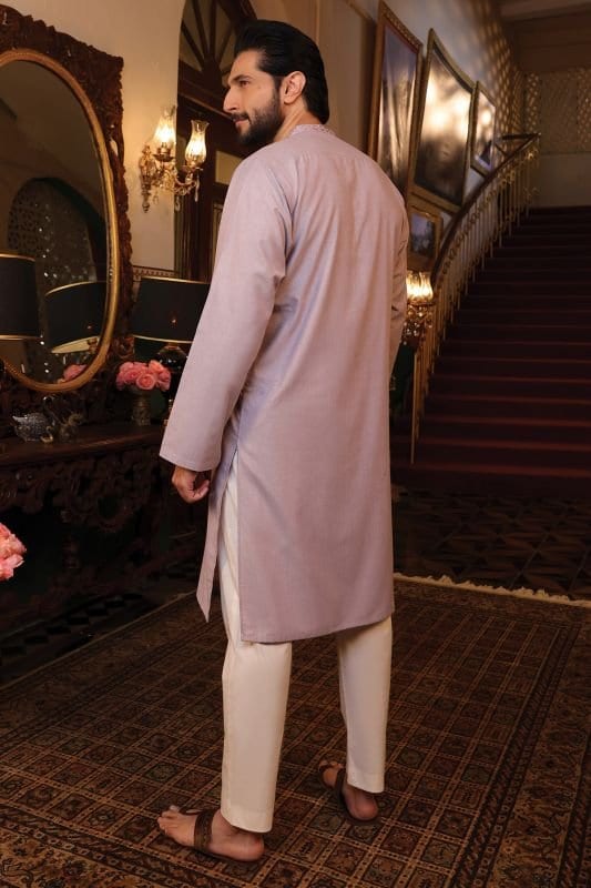 Embroidered Yarn Dyed Kurta