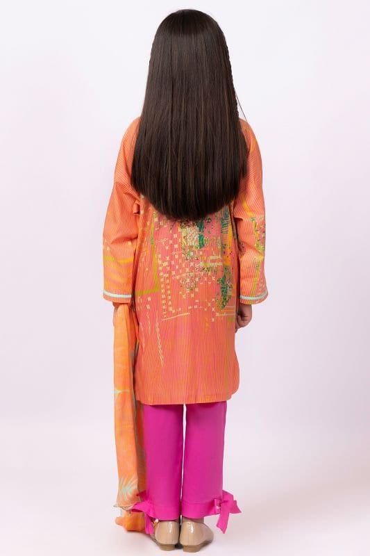 3 Pc Printed Lawn Outfit
