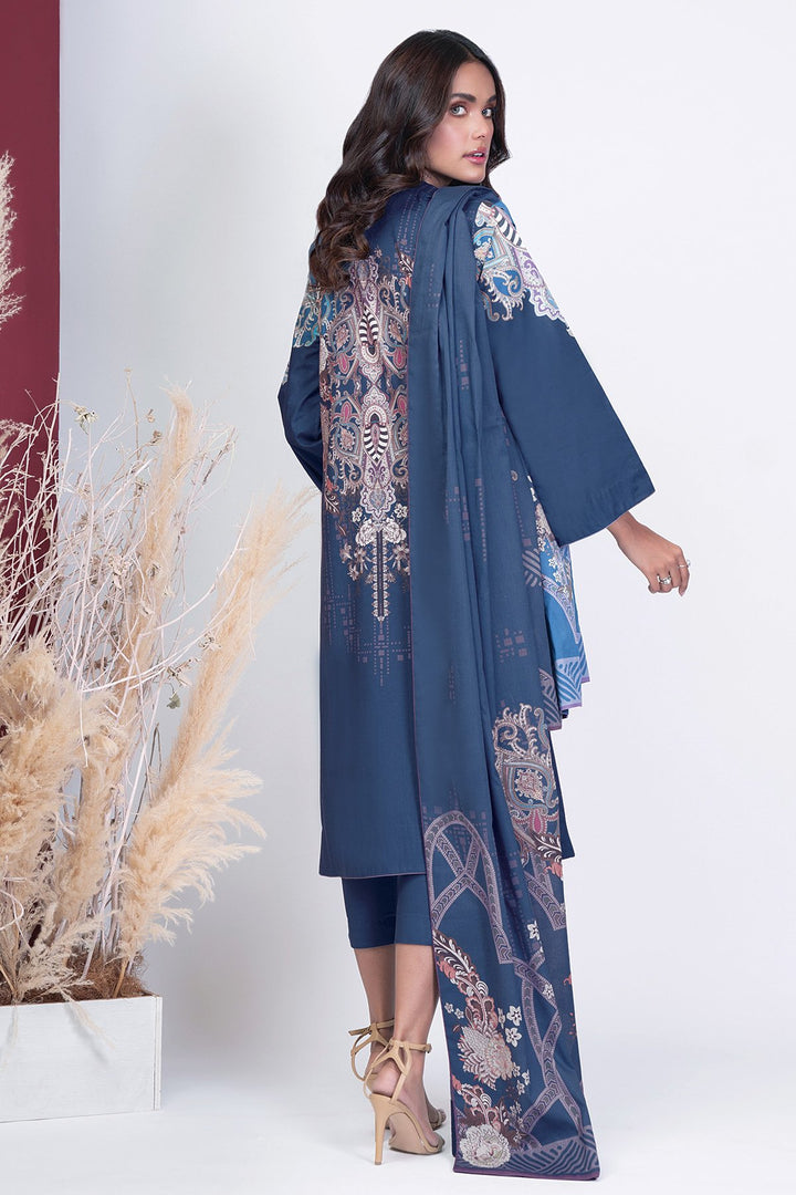 3 Pc Printed Cambric Suit With Digital Lawn Dupatta