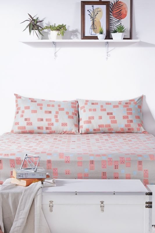 Cotton Flannel Dice MAK Bed Sheet