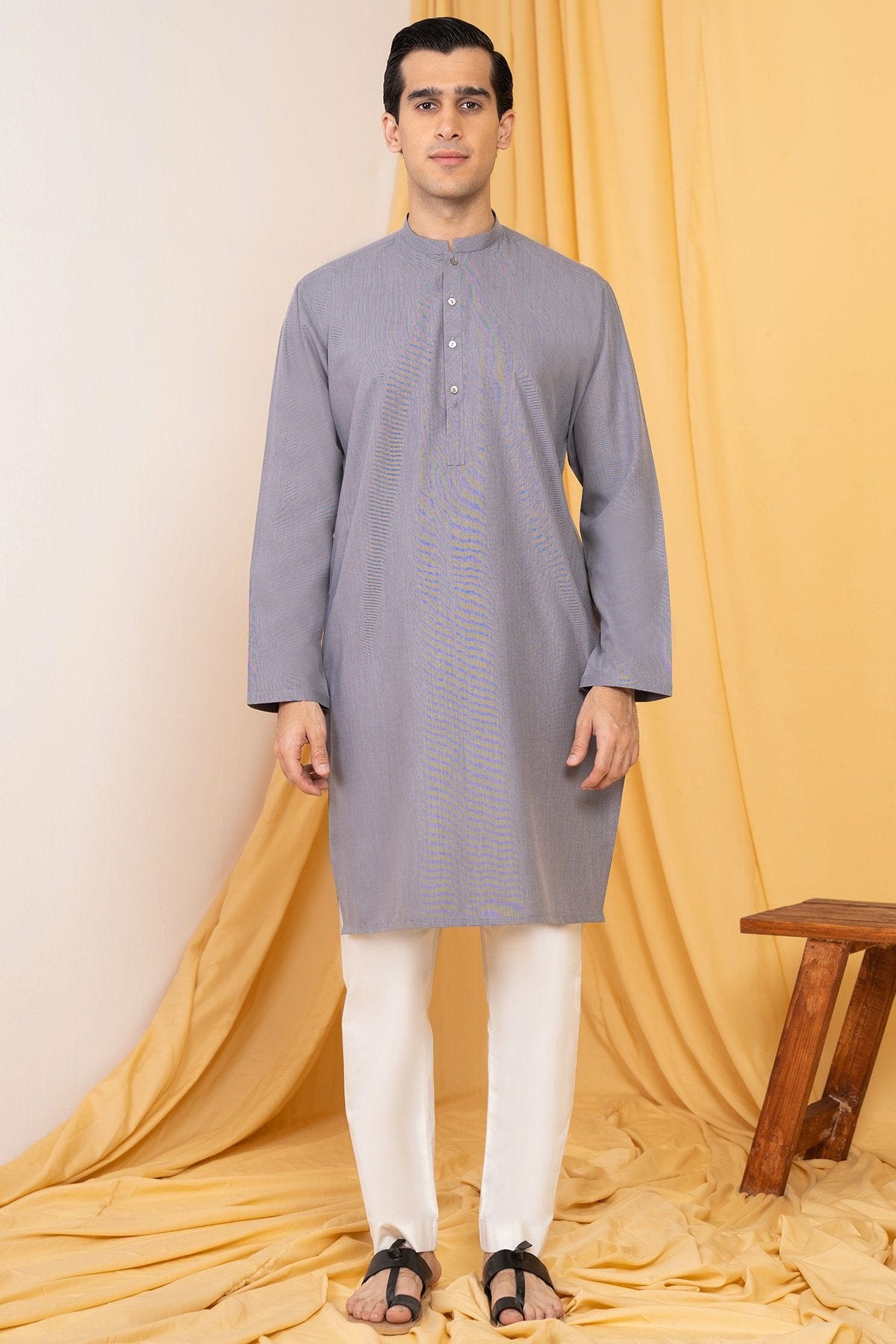 Dyed Blended Kurta