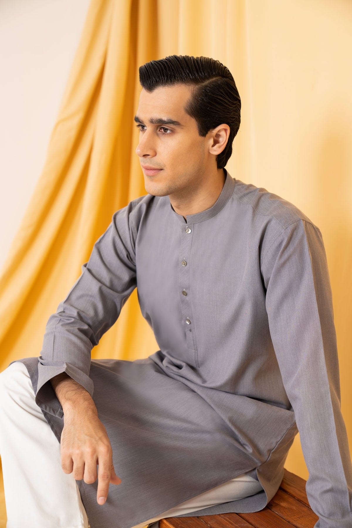Dyed Blended Kurta