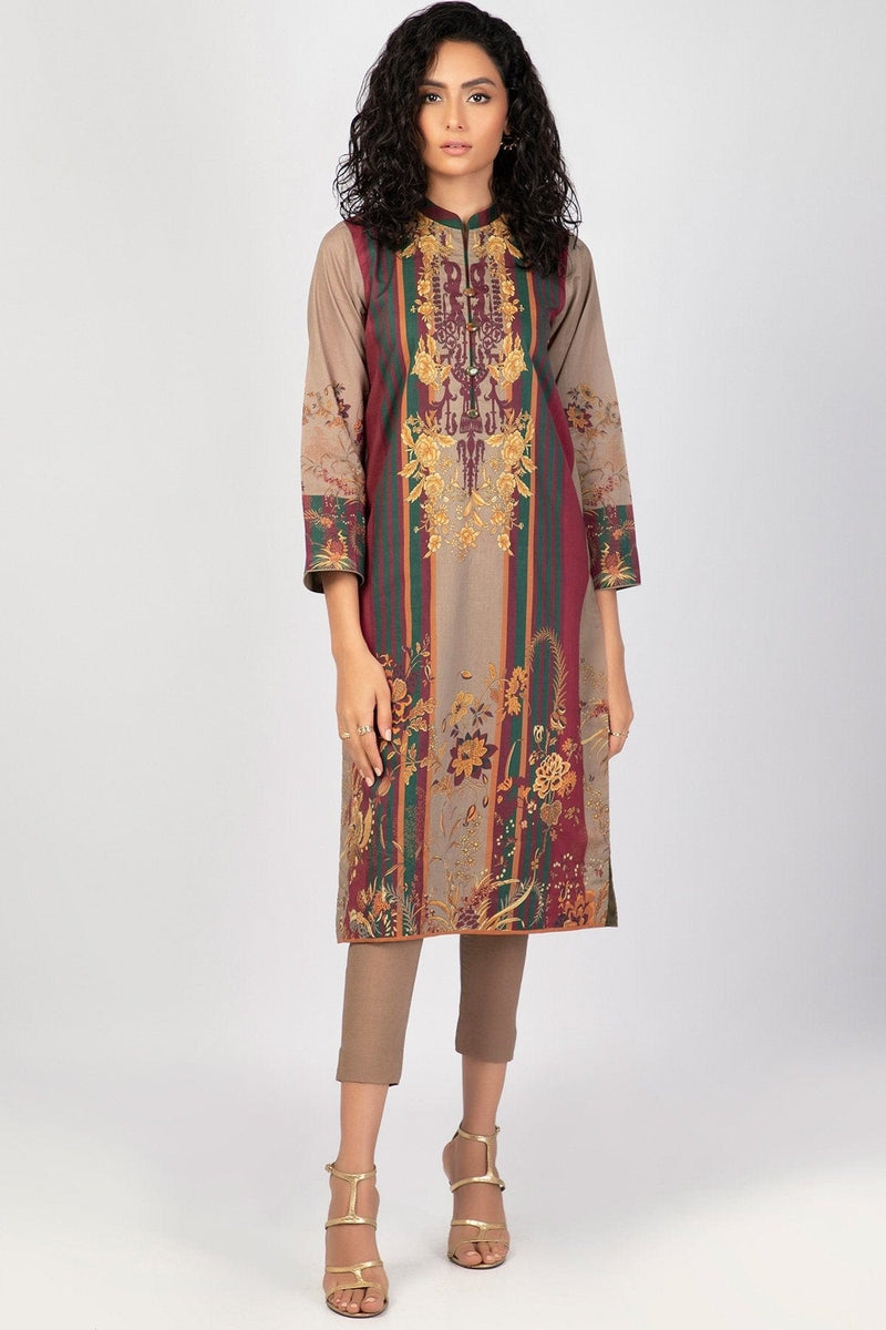 1 Pc Printed Lawn Shirt