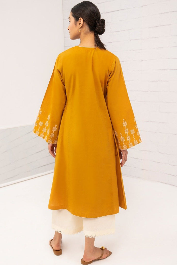 Dyed Embroidered Cambric Kurti