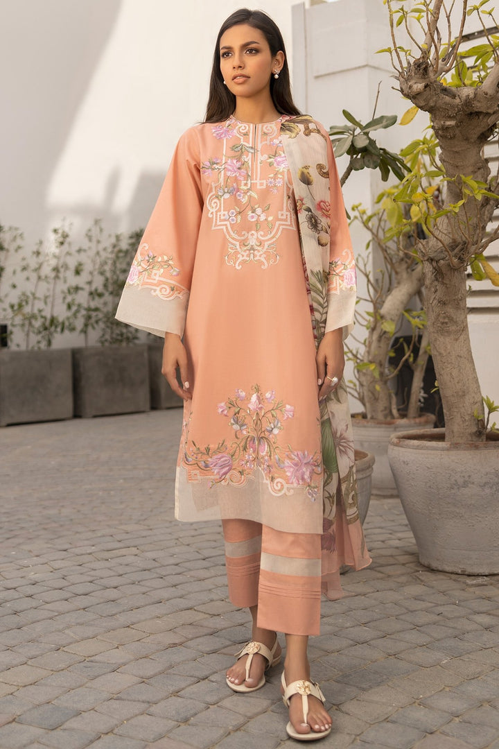 3 Pc Embroidered Cambric Outfit